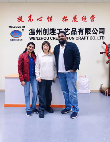 خریداران سایت کارخانه Wenzhou Create Fun Craft Co., Ltd. را بازرسی کردند
