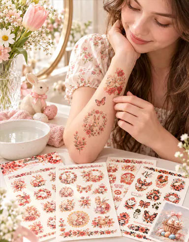 برچسب های تاتو پروانه گل CreateFun اکنون به صورت آنلاین در دسترس هستند