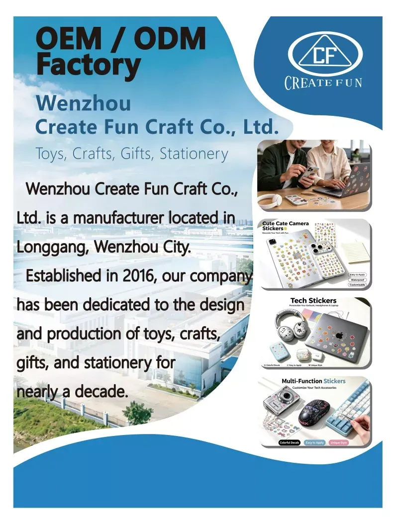 شرکت Wenzhou Create Fun Craft Co., Ltd. در نمایشگاه جهانی می درخشد: یک دهه نوآوری در برچسب های سفارشی و اسباب بازی های DIY